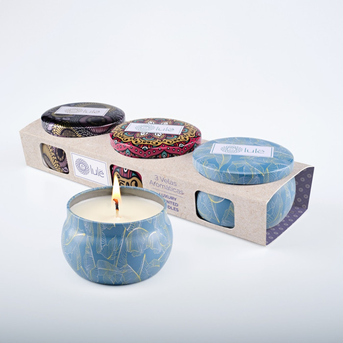 3-Pack Vela Aromática - Fragancias Mixtas