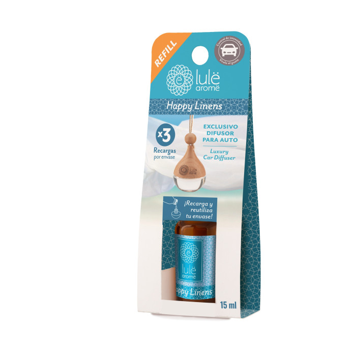 Refill x3 Difusor Auto - Happy Linens