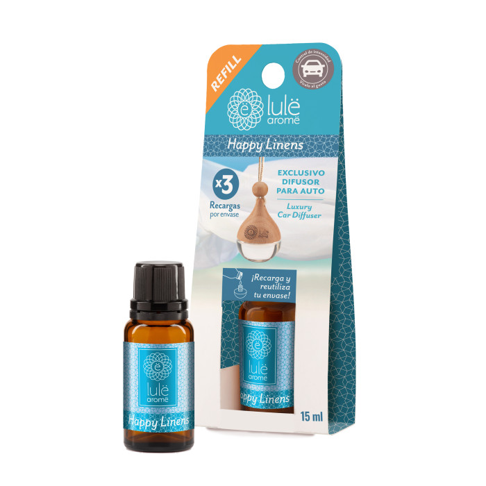 Refill x3 Difusor Auto - Happy Linens